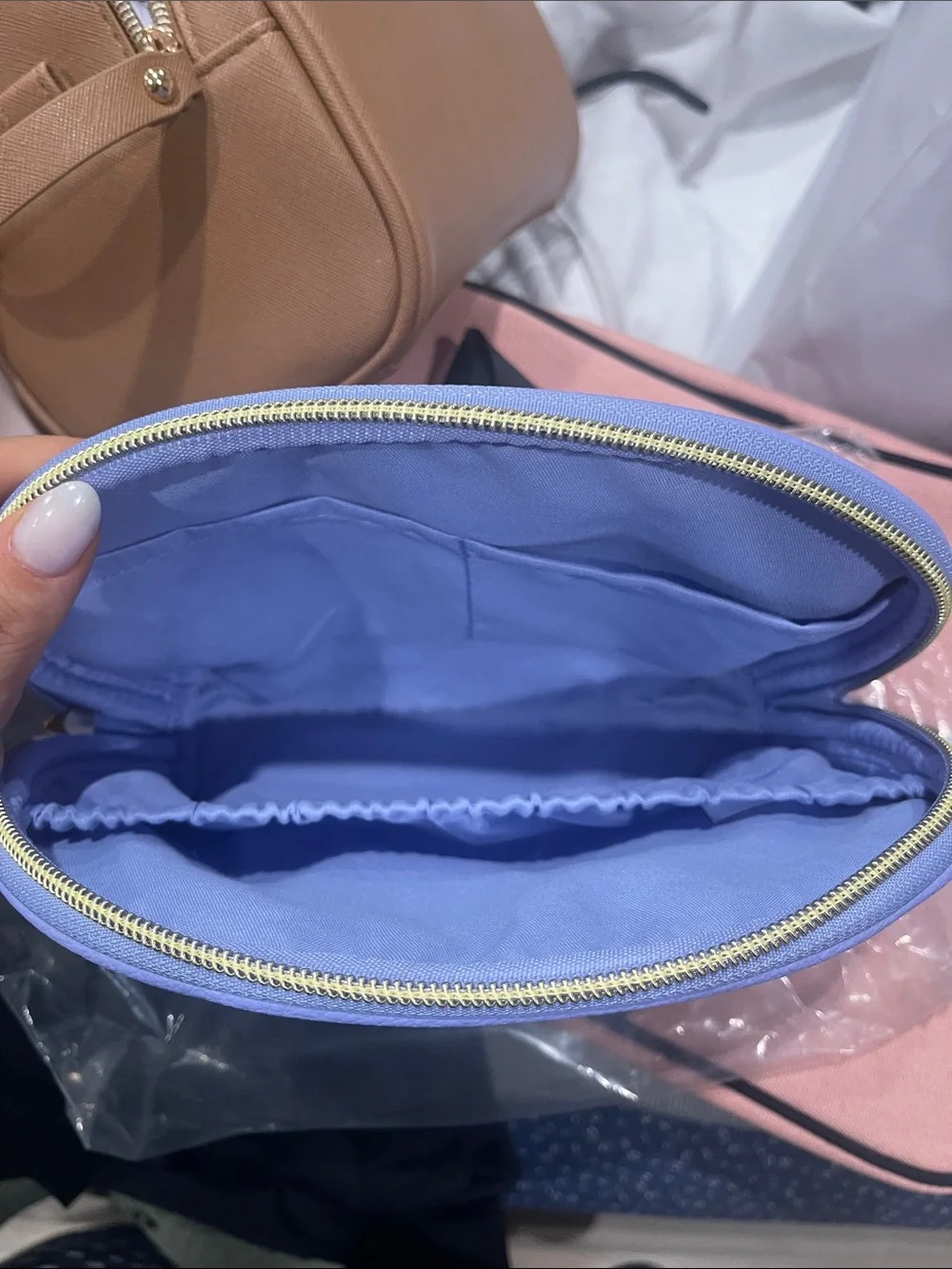 Dolce & Gabbana Lilac Logo Cosmetic Pouch